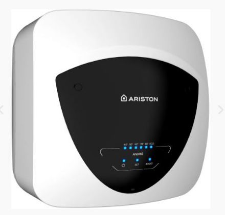 Mutassa a/az Ariston ANDRIS ELITE 10U/5 EU, 10 l-es villanybojler, mosogató alá szerelhető, titánium bevonat, LCD kijelző részleteit Kép Ariston ANDRIS ELITE 10U/5 EU, 10 l-es villanybojler, mosogató alá szerelhető, titánium bevonat, LCD kijelző