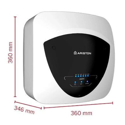 Mutassa a/az Ariston ANDRIS ELITE 15U/5 EU, 15 l-es villanybojler, mosogató alá szerelhető, titánium bevonat, LCD kijelző részleteit Kép Ariston ANDRIS ELITE 15U/5 EU, 15 l-es villanybojler, mosogató alá szerelhető, titánium bevonat, LCD kijelző