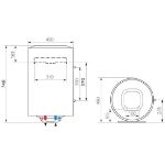 Kép Ariston PRO1 R 80 VTS 1,8 K EU villanybojler (˝C˝ energia osztály)