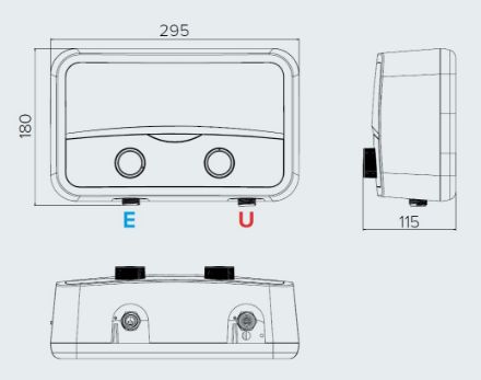 Mutassa a/az Ariston AURES Slim Flow S 7 SH EU, elektromos átfolyós vízmelegítő, 7 kW részleteit Kép Ariston AURES Slim Flow S 7 SH EU, elektromos átfolyós vízmelegítő, 7 kW