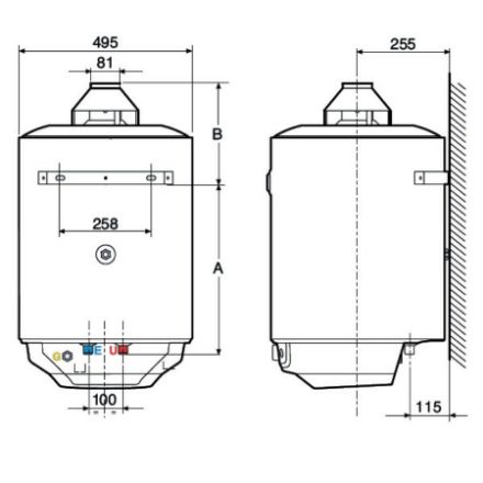 Mutassa a/az Ariston S/SGA X 120 EE (ErP) kéményes, fali kivitelű gázbojler, alacsony NOx részleteit Kép Ariston S/SGA X 120 EE (ErP) kéményes, fali kivitelű gázbojler, alacsony NOx