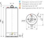 Kép Ariston S/SGA X 160 EE (ErP) kéményes, álló gázbojler 