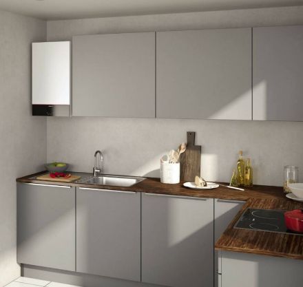 Mutassa a/az Viessmann Vitodens 100-W S1 B1HF 25kW fűtő falikazán, kondenzációs részleteit Kép Viessmann Vitodens 100-W S1 B1HF 25kW fűtő falikazán, kondenzációs