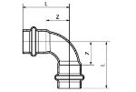 Kép MaxiPro 1" 90°-os BB ív