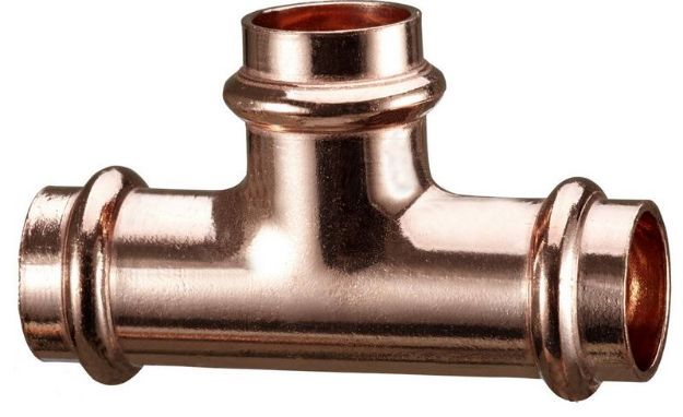 Kép Bänninger Press-Gas 5130 18mm*15mm*18mm szűkített T-idom
