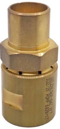 Mutassa a/az 32-22 KPE-Réz roppantós összekötő részleteit Kép 32-22 KPE-Réz roppantós összekötő