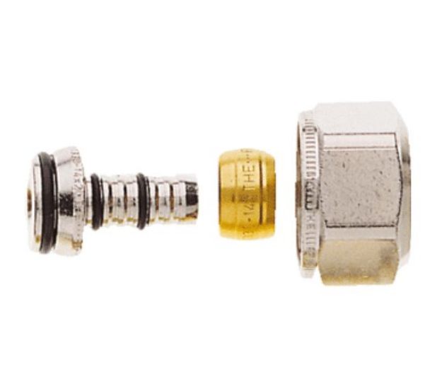 Kép Heimeier 16*2mm Alpex cső csatlakozó (G3/4˝), nikkelezett