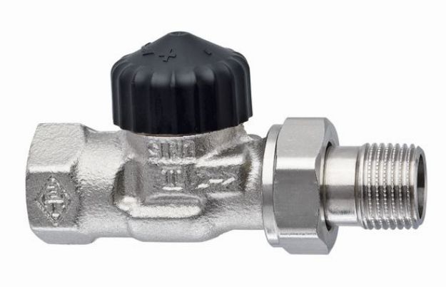 Kép Heimeier 1/2˝ Standard termosztatikus radiátor szelep egyenes kivitelben, nikkelezett