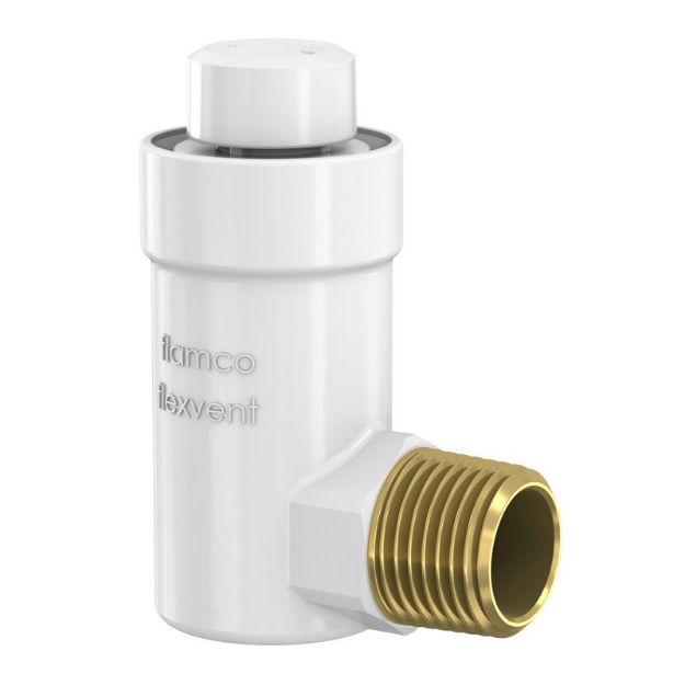 Kép Flamco Flexvent H sarok légtelenítő automata 1/2" fehér (27711)