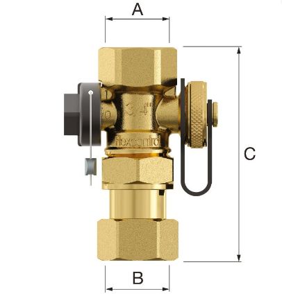 Mutassa a/az Flamco Flexcontrol tágulási tartálycsatlakozó, avatatlan elzárás elleni védelemmel 3/4" részleteit Kép Flamco Flexcontrol tágulási tartálycsatlakozó, avatatlan elzárás elleni védelemmel 3/4"