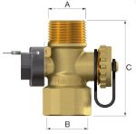 Kép Flamco Flexcontrol tágulási tartálycsatlakozó, avatatlan elzárás elleni védelemmel 3/4"