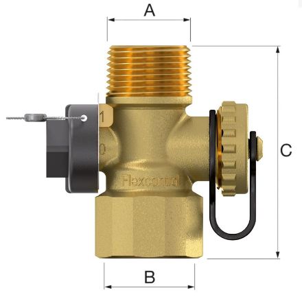 Mutassa a/az Flamco Flexcontrol tágulási tartálycsatlakozó, avatatlan elzárás elleni védelemmel 3/4" részleteit Kép Flamco Flexcontrol tágulási tartálycsatlakozó, avatatlan elzárás elleni védelemmel 3/4"