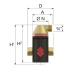 Kép 6/4˝ Flamcovent Smart légleválasztó 30005