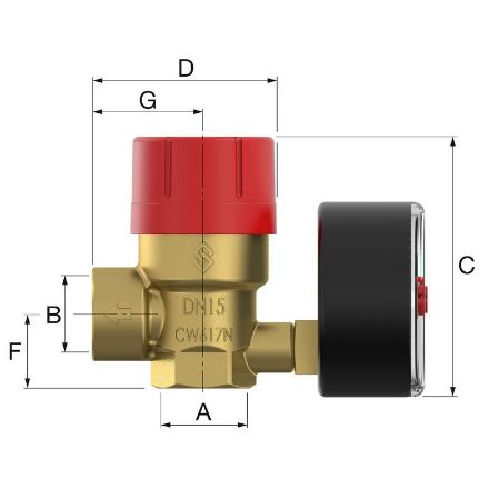 Mutassa a/az Flamco Prescomano 1/2˝ * 2,5 bar bizt.szelep + nyomásmérő 50 kW 27687 részleteit Kép Flamco Prescomano 1/2˝ * 2,5 bar bizt.szelep + nyomásmérő 50 kW 27687