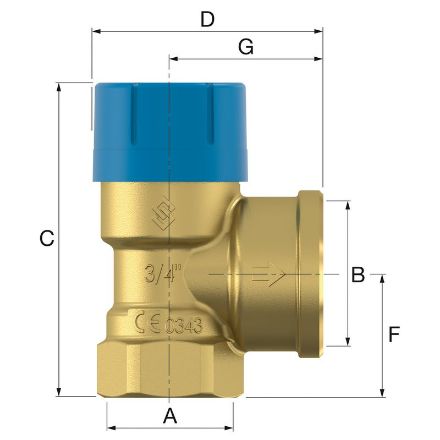 Mutassa a/az Flamco Prescor B 1˝, bizt.szelep, 10 bar, 95°C (ivóvíz) 29007 részleteit Kép Flamco Prescor B 1˝, bizt.szelep, 10 bar, 95°C (ivóvíz) 29007