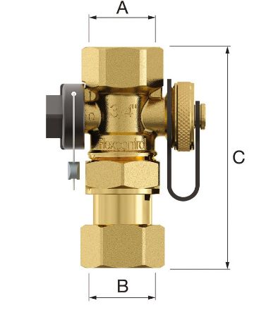 Mutassa a/az Flamco Flexcontrol tágulási tartálycsatlakozó, avatatlan elzárás elleni védelemmel 1" részleteit Kép Flamco Flexcontrol tágulási tartálycsatlakozó, avatatlan elzárás elleni védelemmel 1"