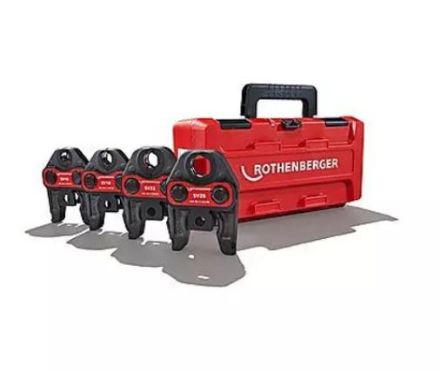 Mutassa a/az Rothenberger Préspofa készlet M 15-18-22-28 kofferben részleteit Kép Rothenberger Préspofa készlet M 15-18-22-28 kofferben