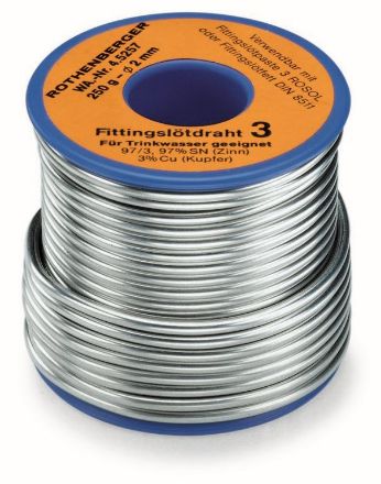 Mutassa a/az Cin 3mm-es, forrasztó ón 250g  (S-Sn97Cu3) részleteit Kép Cin 3mm-es, forrasztó ón 250g  (S-Sn97Cu3)