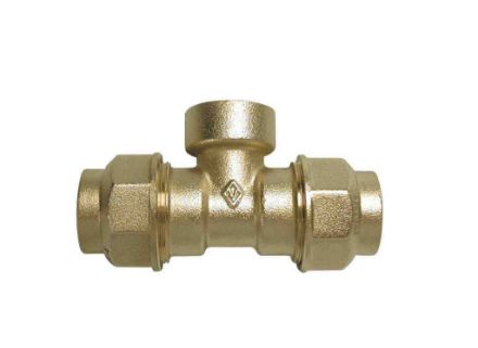 Mutassa a/az 25-3/4” KPE réz belsőmenetes T-idom részleteit Kép 25-3/4” KPE réz belsőmenetes T-idom