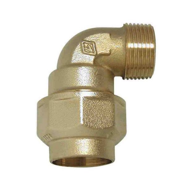 Kép 20-1/2” KPE réz 90°-os külsőmenetes könyök