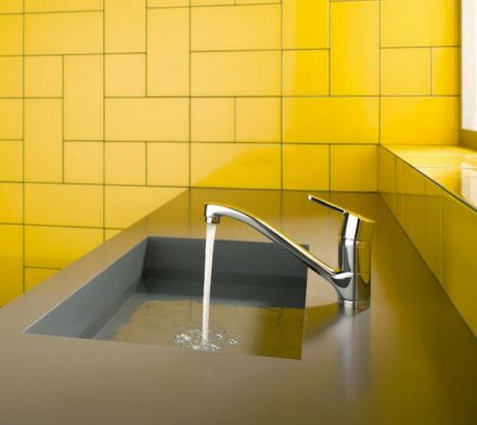 Mutassa a/az Kludi LOGO NEO egykaros álló mosogató csaptelep részleteit Kép Kludi LOGO NEO egykaros álló mosogató csaptelep