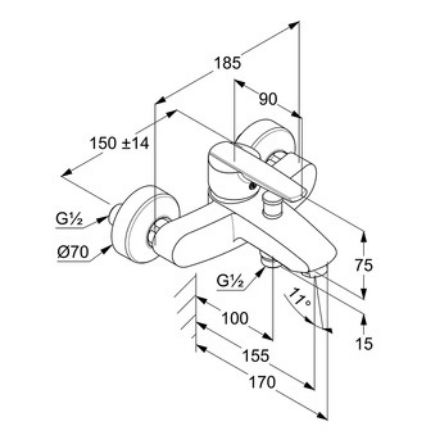 Mutassa a/az KLUDI ACTIVE kádcsaptelep zuhanyszett nélkül (386830561) részleteit Kép KLUDI ACTIVE kádcsaptelep zuhanyszett nélkül (386830561)