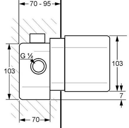 Mutassa a/az Kludi Falsík alatti egység, egykaros zuhanycsaptelephez 38828 részleteit Kép Kludi Falsík alatti egység, egykaros zuhanycsaptelephez 38828