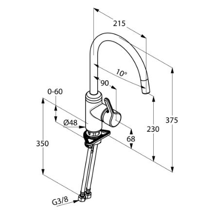 Mutassa a/az Kludi BINGO STAR mosogató csaptelep (428030578) részleteit Kép Kludi BINGO STAR mosogató csaptelep (428030578)
