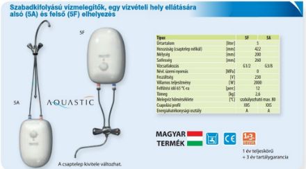 Mutassa a/az Hajdu AQ 5A alsó elhelyezésű elektromos melegvíztároló, Aquastic 5a villanybojler részleteit Kép Hajdu AQ 5A alsó elhelyezésű elektromos melegvíztároló, Aquastic 5a villanybojler