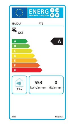 Mutassa a/az Hajdu FT-5 felső elhelyezésű elektromos melegvíztároló, villanybojler részleteit Kép Hajdu FT-5 felső elhelyezésű elektromos melegvíztároló, villanybojler