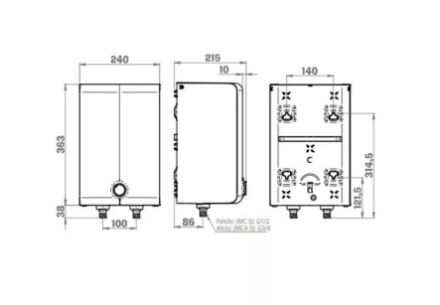 Mutassa a/az Hajdu MCA 5 alsó elhelyezésű, szabad kifolyású elektromos melegvíztároló (tartozék csapteleppel) részleteit Kép Hajdu MCA 5 alsó elhelyezésű, szabad kifolyású elektromos melegvíztároló (tartozék csapteleppel)