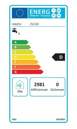Mutassa a/az Hajdu ZV150 vízszintes kivitelű elektromos melegvíztároló villanybojler részleteit Kép Hajdu ZV150 vízszintes kivitelű elektromos melegvíztároló villanybojler