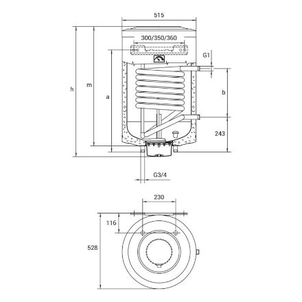 Mutassa a/az Hajdu Aquastic AQ IDE 120F fali indirekt tároló 120 L részleteit Kép Hajdu Aquastic AQ IDE 120F fali indirekt tároló 120 L