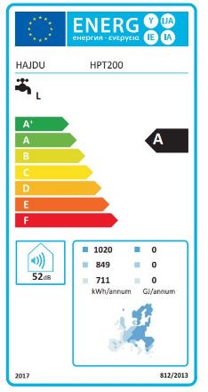 Mutassa a/az Hajdu HPT 200 hőszivattyús forróvíztároló hőcserélő nélkül részleteit Kép Hajdu HPT 200 hőszivattyús forróvíztároló hőcserélő nélkül