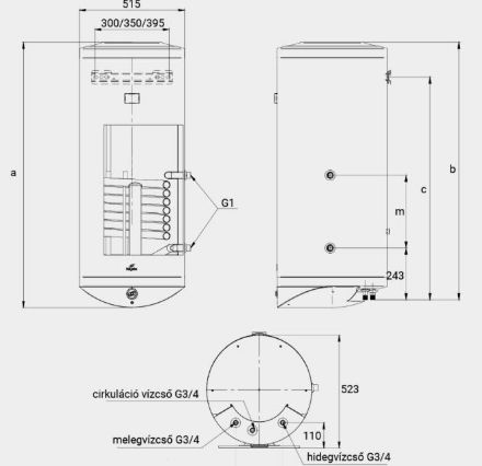 Mutassa a/az Hajdu IND-150F ERP indirekt tároló, fali, egy hőcserélővel (2142113907) részleteit Kép Hajdu IND-150F ERP indirekt tároló, fali, egy hőcserélővel (2142113907)