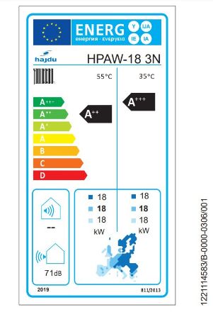 Mutassa a/az HAJDU HPAW 18 kw, fűtési/hűtési levegő-víz hőszivattyú 3fázisra részleteit Kép HAJDU HPAW 18 kw, fűtési/hűtési levegő-víz hőszivattyú 3fázisra