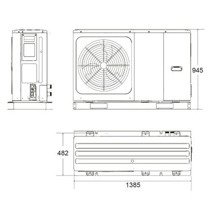 Mutassa a/az HAJDU HPAW 6 kw, fűtési/hűtési levegő-víz hőszivattyú, 1fázisra (2239999604) részleteit Kép HAJDU HPAW 6 kw, fűtési/hűtési levegő-víz hőszivattyú, 1fázisra (2239999604)