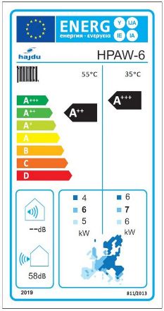 Mutassa a/az HAJDU HPAW 6 kw, fűtési/hűtési levegő-víz hőszivattyú, 1fázisra (2239999604) részleteit Kép HAJDU HPAW 6 kw, fűtési/hűtési levegő-víz hőszivattyú, 1fázisra (2239999604)