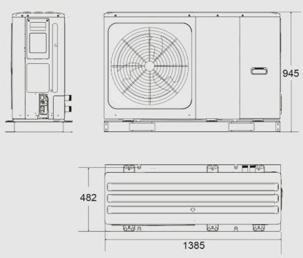 Mutassa a/az HAJDU HPAW 8 kw, fűtési/hűtési levegő-víz hőszivattyú, 1fázisra részleteit Kép HAJDU HPAW 8 kw, fűtési/hűtési levegő-víz hőszivattyú, 1fázisra