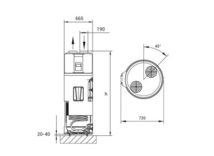 Mutassa a/az Hajdu Aquastic HB-200 hőszivattyús forróvíztároló, kizárólag nappali áramra részleteit Kép Hajdu Aquastic HB-200 hőszivattyús forróvíztároló, kizárólag nappali áramra