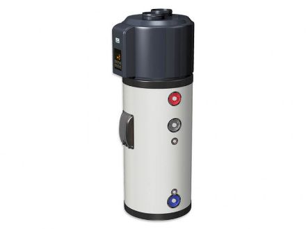 Mutassa a/az Hajdu HB-200 C hőszivattyús forróvíztároló, egy hőcserélővel részleteit Kép Hajdu HB-200 C hőszivattyús forróvíztároló, egy hőcserélővel