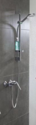 Mutassa a/az Hansgrohe Crometta Zuhanyszett Vario 65 cm-es zuhanyrúddal és szappantartóval részleteit Kép Hansgrohe Crometta Zuhanyszett Vario 65 cm-es zuhanyrúddal és szappantartóval
