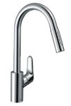 Kép Hansgrohe Focus M41 Egykaros konyhai csaptelep kihúzható zuhanyfejjel