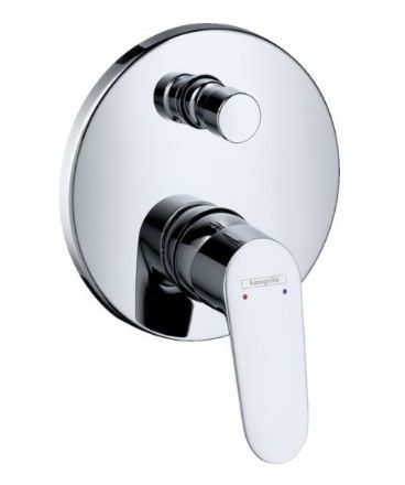 Mutassa a/az Hansgrohe Focus egykaros kádcsaptelep falsík alatti szereléshez részleteit Kép Hansgrohe Focus egykaros kádcsaptelep falsík alatti szereléshez