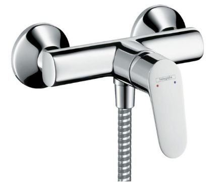 Mutassa a/az Hansgrohe Focus Egykaros zuhanycsaptelep falsíkon kívüli szereléshez részleteit Kép Hansgrohe Focus Egykaros zuhanycsaptelep falsíkon kívüli szereléshez