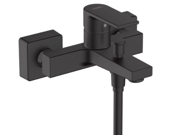 Kép Hansgrohe Vernis Shape egykaros kádcsaptelep falsíkon kívüli szereléshez, matt fekete