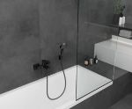 Kép Hansgrohe Vernis Shape egykaros kádcsaptelep falsíkon kívüli szereléshez, matt fekete