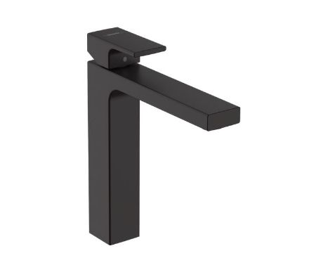 Mutassa a/az Hansgrohe Vernis Shape Egykaros mosdócsaptelep 190, lefolyógarnitúra nélkül, matt fekete részleteit Kép Hansgrohe Vernis Shape Egykaros mosdócsaptelep 190, lefolyógarnitúra nélkül, matt fekete
