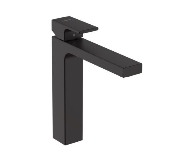 Kép Hansgrohe Vernis Shape Egykaros mosdócsaptelep 190, lefolyógarnitúra nélkül, matt fekete
