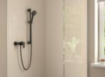 Kép Hansgrohe Vernis Blend egykaros zuhanycsaptelep falsíkon kívüli szereléshez, matt fekete